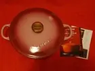 Le Creuset Marmite 22cm berry (Black matte enamel, copper plated) Unused