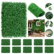 10/20PCS Artificial Plant Wall Grass Panel Boxwood Hedge Vertical Garden Ivy Mat
