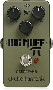 ElectroHarmonix Green Russian Big Muff Distortion/Sustainer Pedal