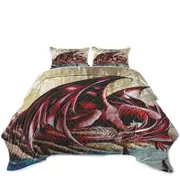 Firebrand Red Dragon Drawing Coverlet