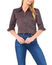 CeCe Printed Blouse