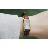 在飛比找蝦皮購物優惠-日本CITIZEN Opus 錶盤皮革金錶