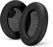 Replacement Earpads for Sony WH-1000XM4 Headphones - Soft Vegan Leather Cushions for Extra Comfort, Easy & Quick Installation, by Brainwavz (Black)