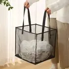 Foldable Laundry Bag Large Capacity Mesh Basket New Storage Basket