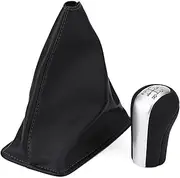 Wshao store 5 Speed Gear Shift Knob Lever Shifter Stick Gaiter Boot Cover Fit for Toyota Corolla Ex 1998 1999 2000 2001 2002 2003 2004 2005-2009 Black
