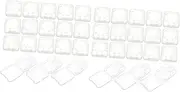 OSALADI 48 Pcs Memory Card Storage Box Memory Card Holder Case Clear Electronic Memory Card for Phone Sim Cards Sdxc Card Case Holder Business Card Holders Memory Card Case Small Plastic