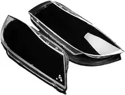 CLZCNQLX Car Headlight Lens Cover Clear Headlight Head Lamp Lens Cover Compatible for BMW 3 E90 Sedan/E91 2005-2012 Touring Xenon