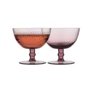 4pc Ecology Aveline Cocktail Drinking Glasses Set Plum 225ml