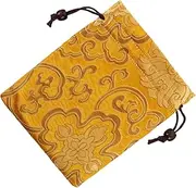 [SUPVOX] Silk Drawstring Pouch for Jewelry Coins and Items Durable Embroidered Chinese Brocade Bag Lightweight Travel Friendly Design for Special Occasions and Parties