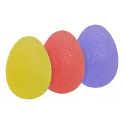 3 Pcs Hand Exercise Balls Squeeze Balls Stress Ball Purple/Pink/Yellow