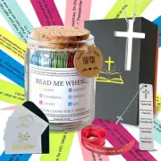 Read Me When Bible Verses Jar for Emotions and Feelings, Scripture Prayer Hop...