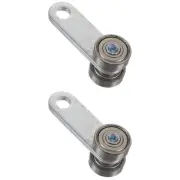 2 Count Sliding Door Hanging Wheel Shopping Work Rolling Gate Hardware Kit