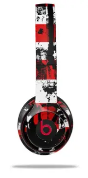 Skin Wrap for Beats Solo Wireless 2 3 4 Checker Graffiti SKIN ONLY