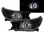 Hilux Revo MK8 15-present 2D/4D CCFL Projector Headlight Black for TOYOTA RHD