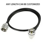 RG58 coax UHF Male to UHF Male Angle connector Lot ham CB radio coaxial cable