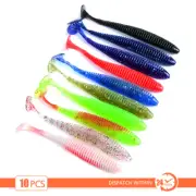 10 x Soft Plastic Minnow, 8.5cm, Soft Lure, Paddle Tail, Shad, Grub, T Tail D...