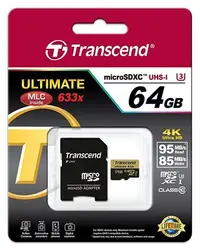 在飛比找Yahoo!奇摩拍賣優惠-創見 Transcend 64GB MicroSDXC Cl