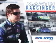 2012 Martin Ragginger Falken Tire Porsche 911 GT3 RSR Sebring ALMS postcard