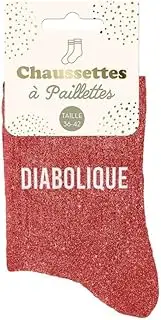 [STC] Glitter Socks - Diabolic, Red, One Size