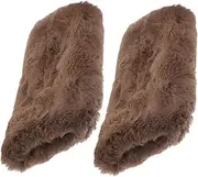 [SUPVOX] Hand Warmer Pillow Winter Hand Muffs Women Hand Warmer Furry Hand Muffs Portable Hand Warmer Fuzzy Hand Cuff Fur Muff Hand Warmer Fuzzy Pouch Muff Light Brown Faux Fur