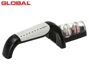 Global 2 Stage Ceramic Water Sharpener - White