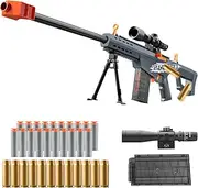 Bsyzyani Soft Bullet Toy Gun Dart Foam Pellet Blasters Realistic with Shell ejecting That Look Real Shotgun Cool Stuff Fake Prop Gifts for boy Age 8+ 9 10 11 12 Year Old Kid Shooting Game Sniper Rifle