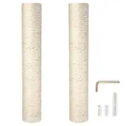 2 Pack Natural Sisal Cat Scratching Post Replacement Refill Pole