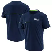 NFL Polo Shirt Seattle Seahawks Football Prime Navy