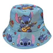 Cute Stitch Reversible Bucket Hat Kids Boys Girls Fisherman Hat Cap Beanie Sun Hat C