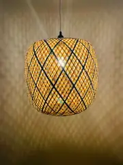 Rattan Lampshade Wicker Lampshade Chandelier Hanging Light Shades Pendant Light
