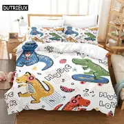 a2803 Bed Sheets Children Bedding Set Duvet Cover Set Bedding Digital Printing Bed Linen Bedding Set Fashion Design3-Piece Bedding Set (1 Duvet Cov
