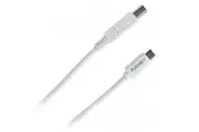 PUDNEY P1128 USB 2.0 - 480Mbps USB-C to USB-B Cable - 2m - White Data & Charge -