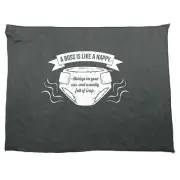 A Boss Is Like Nappy - Funny Novelty Sports Microfiber Towel Gift Gifts