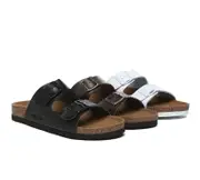 EVERAU® Adjustable Strap Summer Beach Mick Sandal Slides - White / AU Ladies 8 / AU Men 6 / EU 39