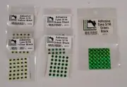 Hareline Adhesive Eyes 3/16 - Yellow/Black - Green/Black