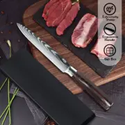 5'' Kitchen Chef Knife Japanese Damascus Steel Meat Slicing Cleaver Cutlery AU