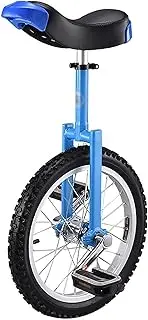 Unicycle 24" Kid's/Adult's Trainer Unicycle Height Adjustable Professional Unicycle with Unicycle Stand, (Color : Black, Size : 24 Inch) Durable TDF