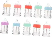 minkissy Fashionable Exquisite Lip Gloss Bottles Pcs Compact Size Nursing Bottle Shape Easy to Carry Random