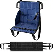 Geiserailie Lift Stair Slide Board Transfer with Shoulder Strap and Transfer Sling Nylon Stair Lifts Portable Patient Lift Aid for Seniors Elderly and People with Limited Mobility Nursing Equipment