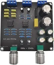 IsMwav 59Hz-234Hz Low-Pass Filter Super Bass Crossover Board AC9V-12V Dual NE5532 Crossover Point Continuously Adjustable