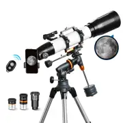 [EU Direct] AOMEKIE A02022 650x90mm Astronomical Telescope for Adults EQ Mount with Tripod Phone Adapter Watching Telesc