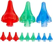 12pcs Ear Wash Nozzle Earwax Remover Ear Cleaning Finger Caps Ear Flushing Kit Ear Wax Irrigation Earwax Cleaner Tip Ears Cleaner Tips Cleaning Tools for Ear Adults Ear Flusher Pp