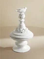 [Astier De Villatte] Astier De Villatte - Oiseau Ceramic Incense Burner - White - One size One size White