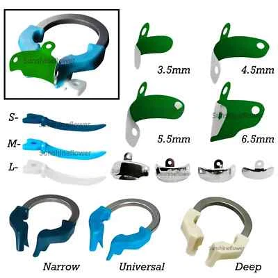 Dental Matrix Bands Sectional Contoured NITI Spring Metal Matrices Clamp Ring