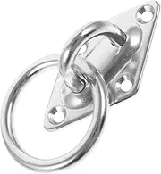 Stainless Steel Trailer Pull Ring Kit Car Tow Hook Surface Mount Hooks