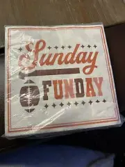 Sunday Funday Football Party Lunch Napkins Set Of 40 BRAND NEW!