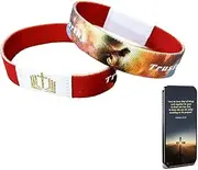 [Rneswi] 2PCS Readable Nfc Bible Verse Bracelets，Wearable Bible Bracelet，Christian Daily Bible Verse Bracelet,Christian Bible Gifts For Men Women