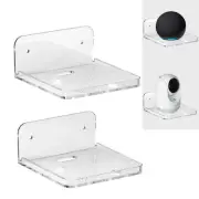 2 pack wall mount camera mini speaker floating shelf for living room bedroom