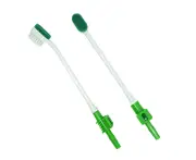 20pcs Disposable suction swab toothbrush sputum suction sponge swab sponge toothbrush suction toothbrush - Green