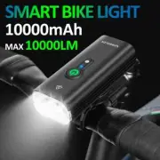 10000mAh Smart Bicycle Light Front 10000LM Waterproof USB Charging Cycling Lamp